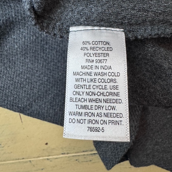 Men's Gray Thermal Henley Shirt - Picture 4 of 6